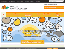 Tablet Screenshot of maajakotitalousnaiset.fi